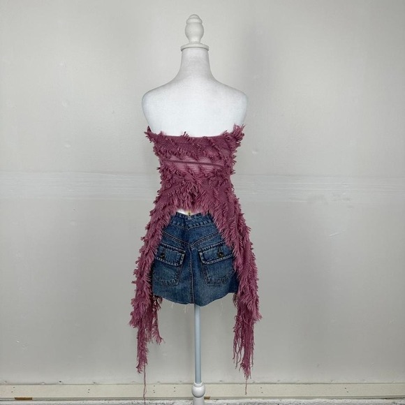 Y2k purple fuzzy fluffy scarf - Picture 6 of 6